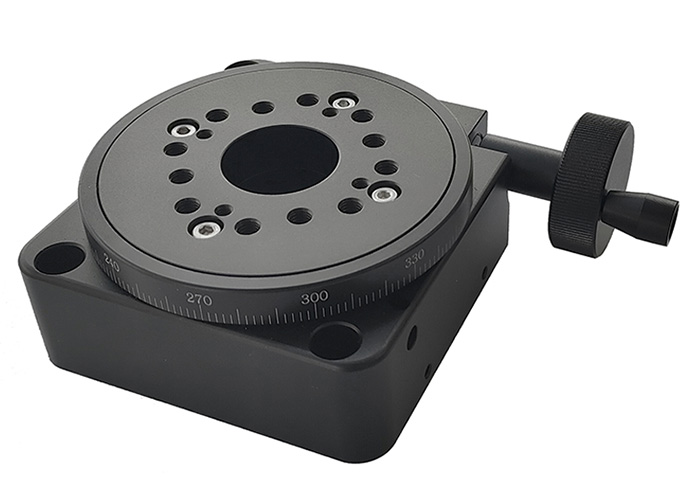 PX110-100手動旋轉臺中空旋轉臺快速調(diào)節(jié)360度旋轉滑臺